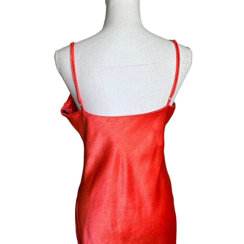 Double Zero Orange Spaghetti Strap Slit Dress Siz… - image 6
